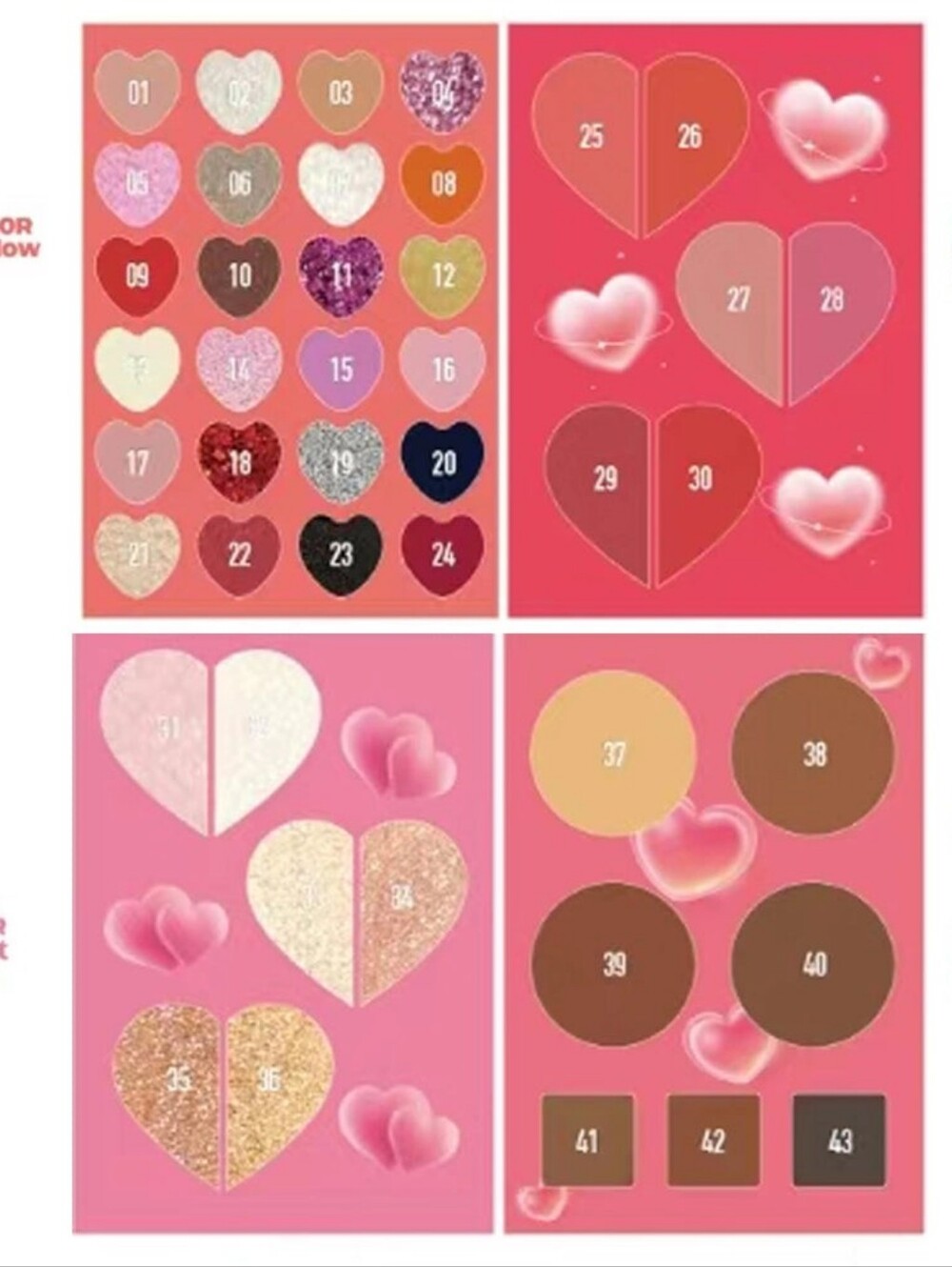 Simply Bella Irresistable Eyeshadow, Blush, Bronzer, Glitter Pallette Book